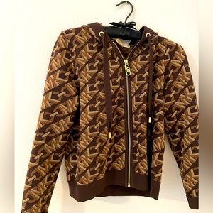 Michael Kors Empire logo jacquard hoodie